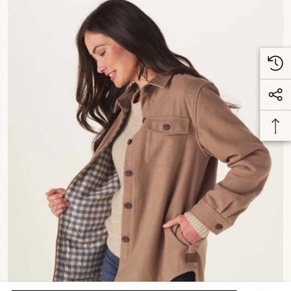 THE NORMAL BRAND BRIGHTSIDE  FLANNEL LINED JACKET IN PINEBARK SZ MEDIUM - Picture 2 of 9